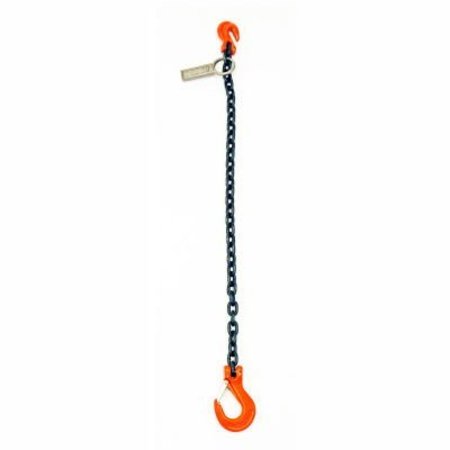 MAZZELLA Mazzella Lifting B151069 20' Single Leg Chain Sling W/ Sling/Grab Hook S5103820S02